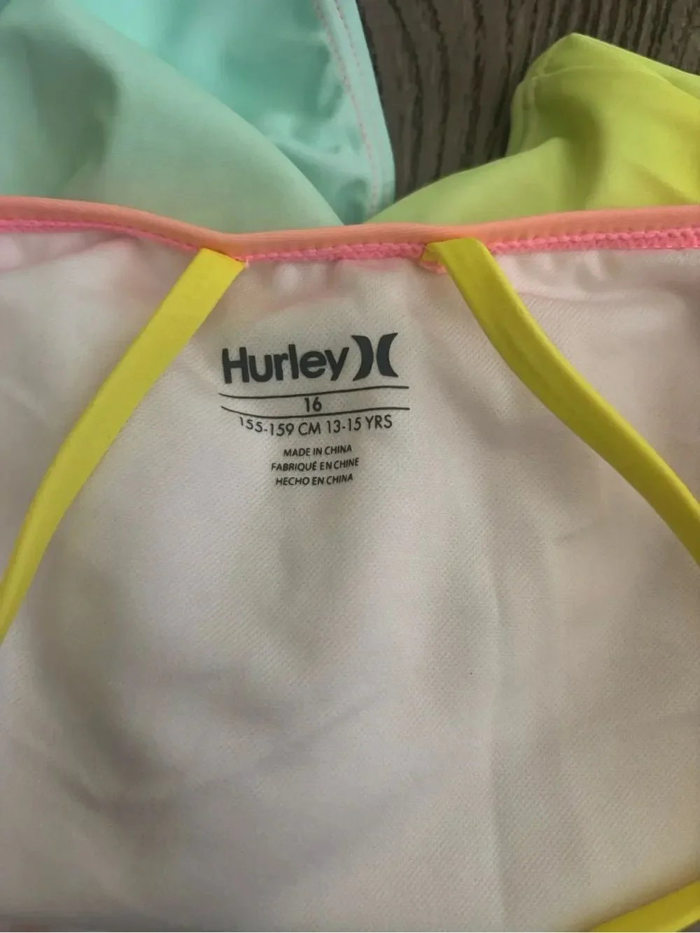 Hurley colorful ombre